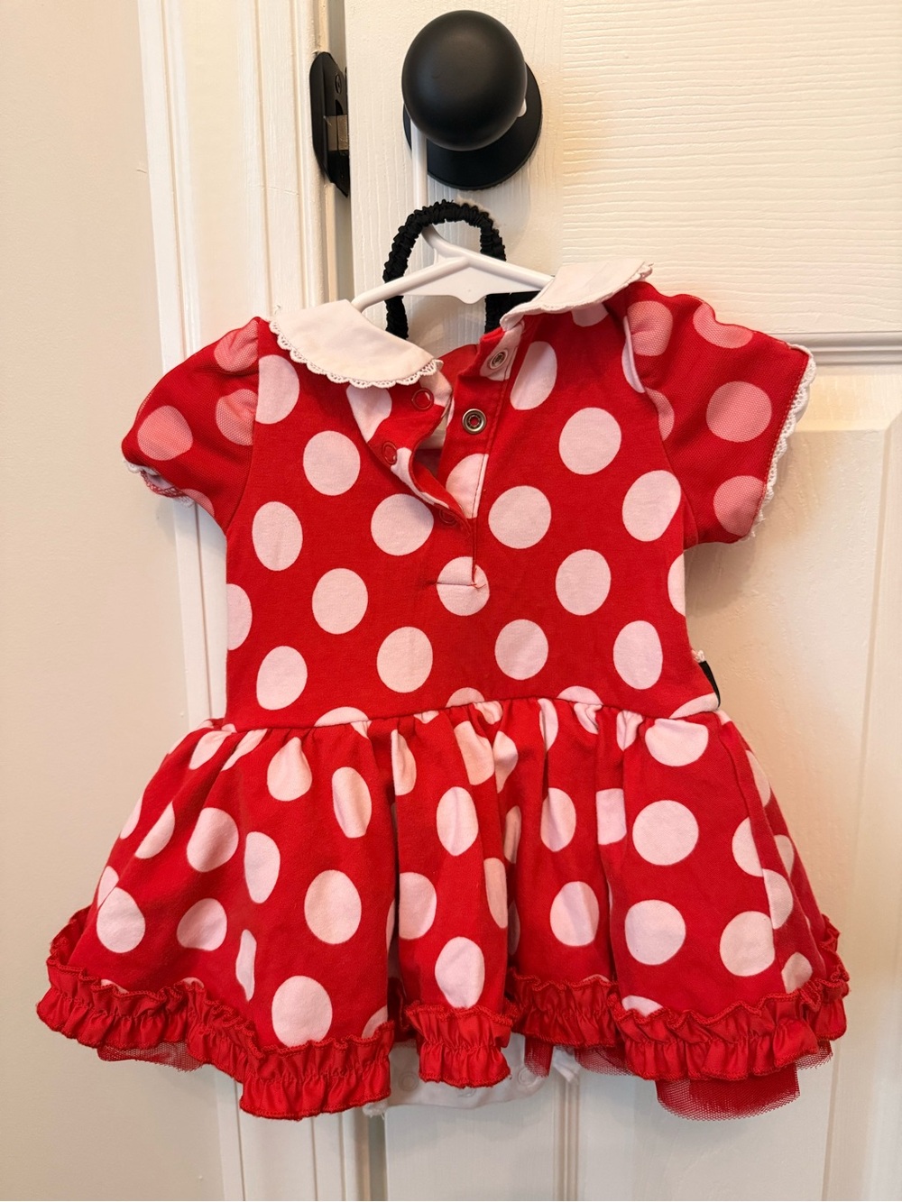 Disney Red and White Polka Dot Minnie-Inspired Costume with Headband - Picture 2 of 3